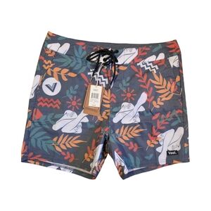 Vast Life Mens Tropical Elements Swim Shorts MSRP $60 Size 34